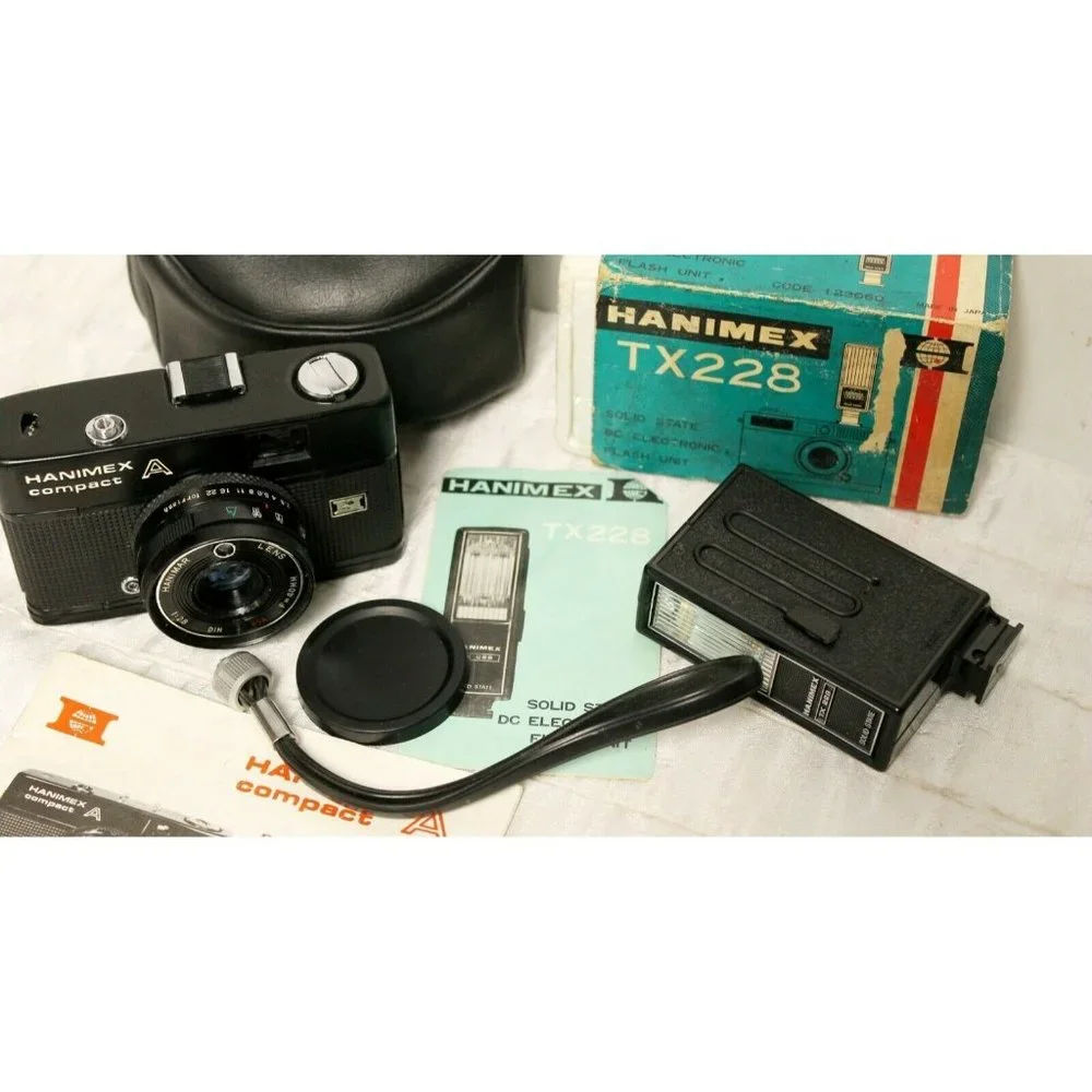 Hanimex Compact A Camera Case TX228 Flash Attachment Instruction Manuals
